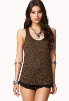 Thumbnail for your product : Forever 21 Leopard Burnout Tank