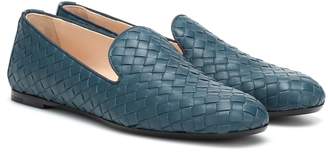 Bottega Veneta Fiandra intrecciato leather loafers