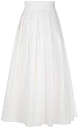 Fabiana Filippi Belted Cotton Midi Skirt