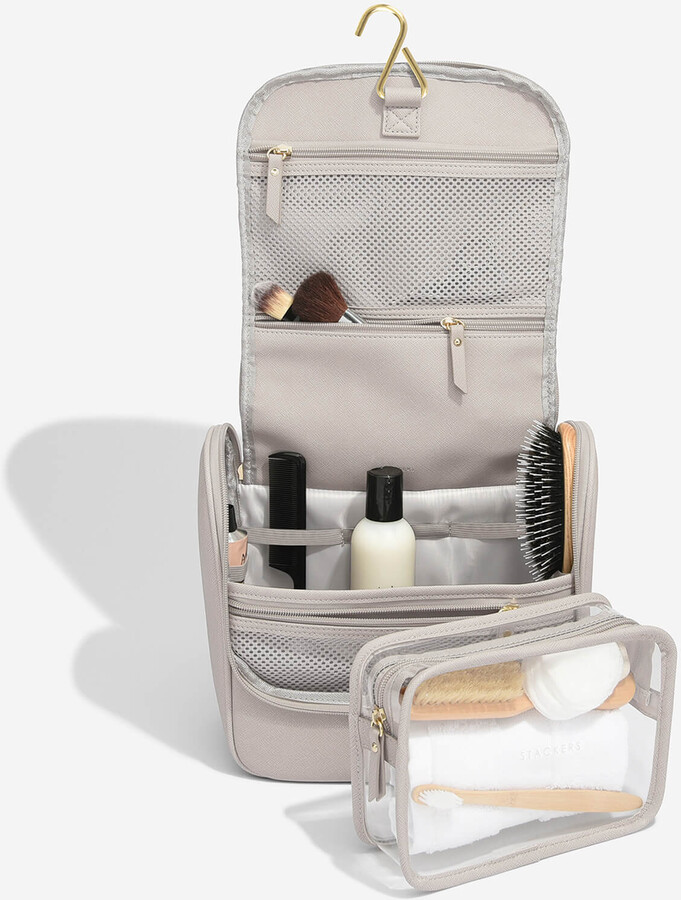 Stackers Hanging Washbag Taupe ShopStyle Makeup & Travel Bags