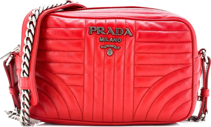 Prada Pre-Owned Camera Bag Diagramme Quilted Leather Small crossbody bag