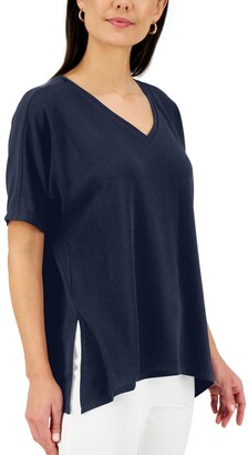 JM Collection Vented-Hem Tunic, Created for Macy's