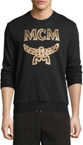 Thumbnail for your product : MCM Metallic Visetos Logo Sweatshirt