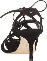 Thumbnail for your product : Manolo Blahnik Women's Netochka Caged Sandals-Black