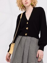 Thumbnail for your product : Moschino Teddy-button cropped knitted cardigan
