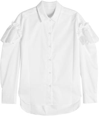 Sjyp Cotton Shirt with Flutter Details