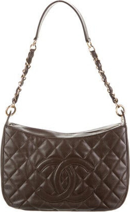Chanel Quilted Caviar Timeless Hobo - ShopStyle