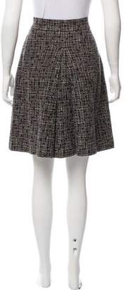 Chanel Pleated Bouclé Skirt