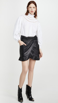 Etoile Isabel Marant Qing Leather Skirt