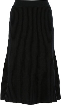 Bottega Veneta Ribbed Knitted Skirt