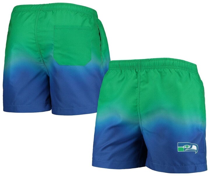 Men's FOCO Royal Seattle Seahawks Retro DipDye Swim Shorts ShopStyle