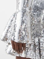 Thumbnail for your product : Rabanne Ruffled-hem Sequinned Mini Dress