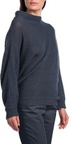 Thumbnail for your product : Agnona Twisted Mockneck Cashmere & Linen Knit Sweater