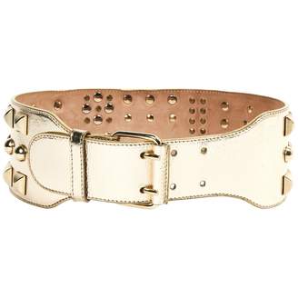 Matthew Williamson Gold Leather Belts