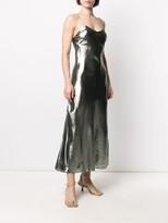Thumbnail for your product : BLAZÉ MILANO Metallic Slip Midi Dress