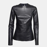 Black Lambskin Leather Long Sleeve 