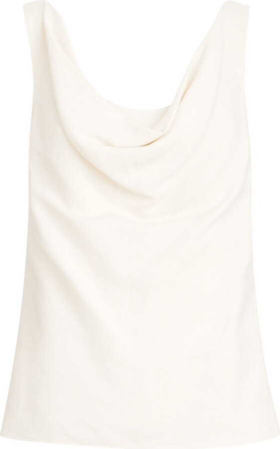 Brunello Cucinelli Linen Blend Tank Top