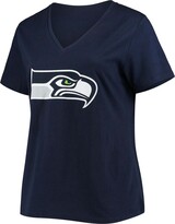 Thumbnail for your product : Fanatics Women's Plus Size Russell Wilson College Navy Seattle Seahawks Name Number V-Neck T-shirt