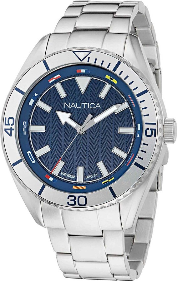 Nautica NCT Windward Stainless Steel Bracelet Watch (Model: NAPWWF504)