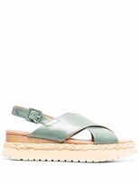 Thumbnail for your product : Paloma Barceló Crossover Strap Braided Sandals