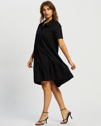 Atmos & Here Atmos&Here - Women's Black Mini Dresses - Malia Mini Dress - Size 6 at The Iconic