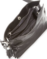 Thumbnail for your product : Loewe Flamenco 30 Polished Calfskin Drawstring Bag, Black