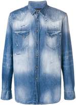 Thumbnail for your product : Frankie Morello distressed denim shirt