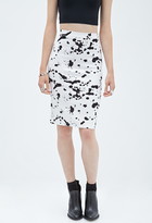Thumbnail for your product : Forever 21 Abstract Printed Pencil Skirt