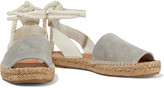 Thumbnail for your product : Rag & Bone Estelle Embossed Leather And Suede Espadrille Sandals