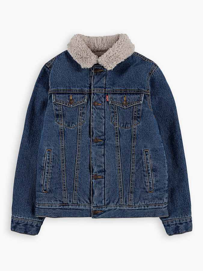 Levi's Pointed Collar Denim Jacket - ShopStyle Boys' Outerwear