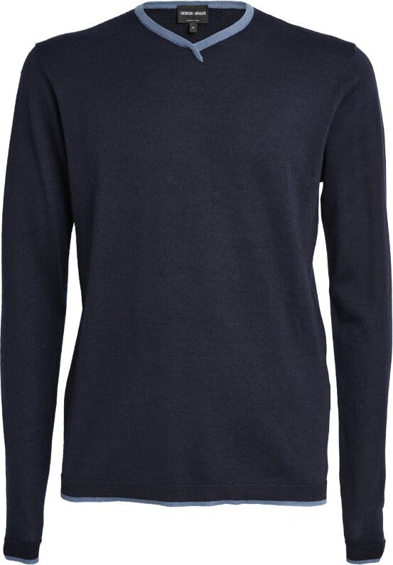 Giorgio Armani Cashmere-Silk Sweater ShopStyle