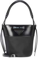 Thumbnail for your product : Prada Leather-trimmed nylon bucket bag