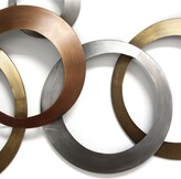 Thumbnail for your product : Stratton Home Decor Multi Metallic Rings Wall Decor
