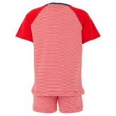 Thumbnail for your product : Petit Bateau Red Stripe Pajama Set