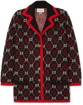 Thumbnail for your product : Gucci Oversized Alpaca And Wool-blend Jacquard Cardigan