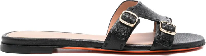 Santoni Buckle Strap Pumps