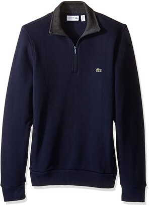 Lacoste Men's Half Zip Lightweight Interlock Sweatshirt SH1462-51