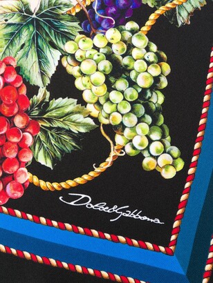 Dolce & Gabbana Vineyard Print Silk Scarf
