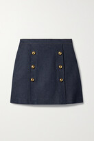 Thumbnail for your product : Adam Lippes Embellished Denim Mini Skirt - Blue
