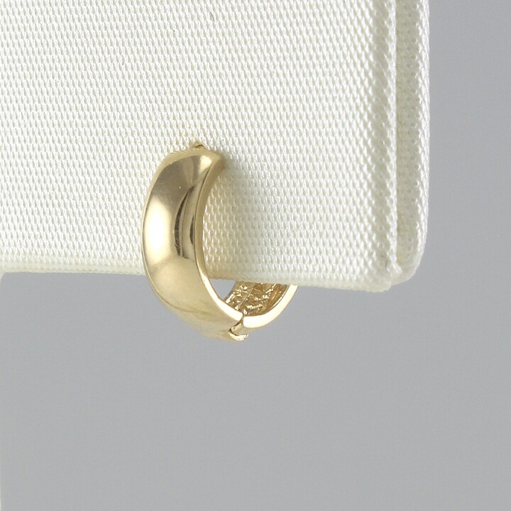 Etsy 14K 8mm Solid Gold Huggie Hinged Hoop Earring, Hoop, Huggie, Small Cartilage, Conch, Helix, Tragus, Et1594