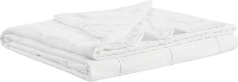 GulchesWhiteJerseyKnitDownAlternative90x90Blanket1Piece