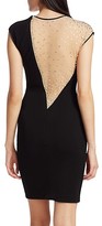 Thumbnail for your product : CDGNY by CD Greene Embellished Illusion Panel Sheath Dress
