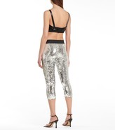 Thumbnail for your product : Junya Watanabe Sequined mid-rise leggings