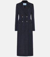 Thumbnail for your product : Prada Double-breasted gabardine wool coat