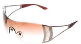 Thumbnail for your product : Versace Embellished Rimless Sunglasses