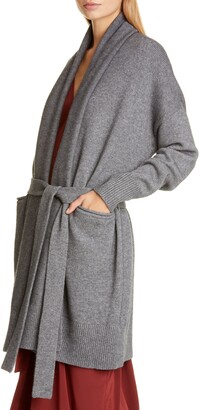 Co Essentials Wool & Cashmere Long Belted Cardigan