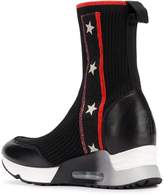 Thumbnail for your product : Ash star stripe sock sneakers