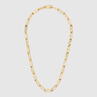 STERLING FOREVER FINE 14K Italian Gold Paperclip Chain Necklace