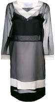 Thumbnail for your product : Gianluca Capannolo contrast sheer dress