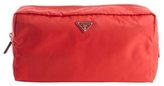 Thumbnail for your product : Prada red nylon large travel pouch